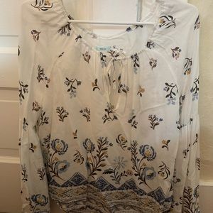 Bell sleeve floral Urban Outfitters Top